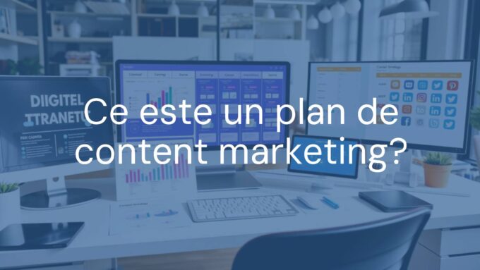 A modern digital marketing plan on a desk, showing strategy charts, content calendar, and social media icons, professional and organized, bright workspace, realistic.