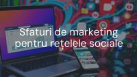 A modern social media marketing scene, laptop with analytics dashboard, smartphone showing Instagram feed, colorful icons of Facebook, Twitter, LinkedIn, vibrant digital background, professional and dynamic vibe.