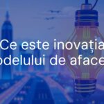 A modern business innovation concept, glowing lightbulb with a circuit board inside, futuristic city skyline in the background, vibrant colors, illustrative style.