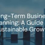 A business growth timeline with milestones, futuristic city skyline in background, professional and inspiring, corporate style.