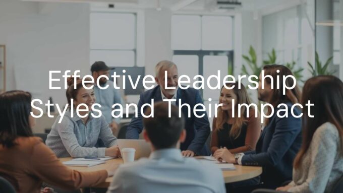 A diverse team working together in a modern office, a confident leader inspiring the group, motivational atmosphere, professional and collaborative, realistic style.