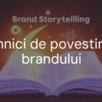 Conceptual image of brand storytelling, a glowing open book with abstract company values and symbols floating out, warm and inviting color palette, digital illustration.