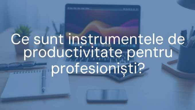 A modern workspace with laptop, smartphone, and productivity tools like a calendar, to-do list, and colorful sticky notes, neatly organized on a desk, soft lighting, professional vibe.
