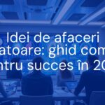 Innovative business ideas for 2025, futuristic office with digital screens displaying graphs and creative concepts, modern entrepreneurs brainstorming, bright and dynamic atmosphere, realistic style.