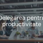 A business team collaborating efficiently, modern office setting, clear hierarchy and delegation shown, professional and productive atmosphere, realistic style.