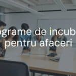 A modern business incubator workspace, young entrepreneurs collaborating, laptops and whiteboards, bright and professional atmosphere, realistic.