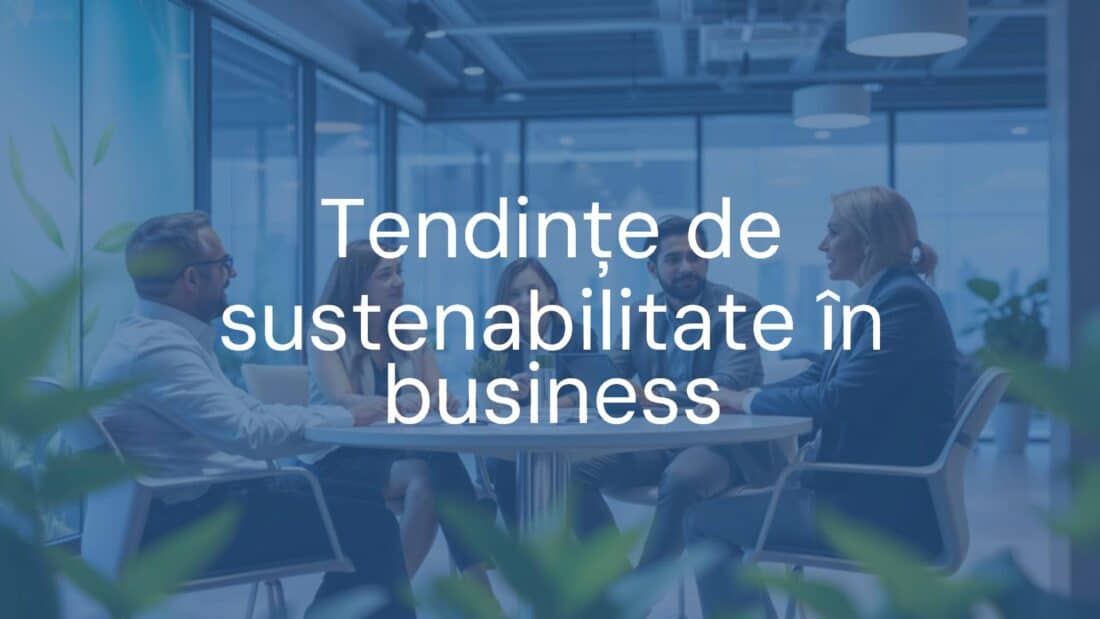 Modern business meeting with sustainable elements, green energy, ESG focus, corporate professionals discussing, bright and optimistic atmosphere, realistic.